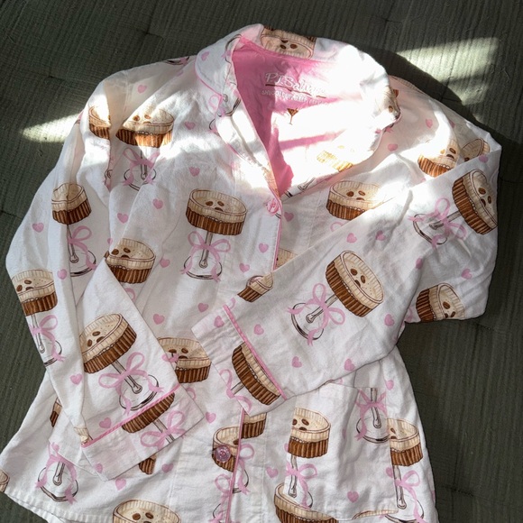 PJ Salvage Pink and White Espresso Martini Pajama Set - Picture 8 of 11